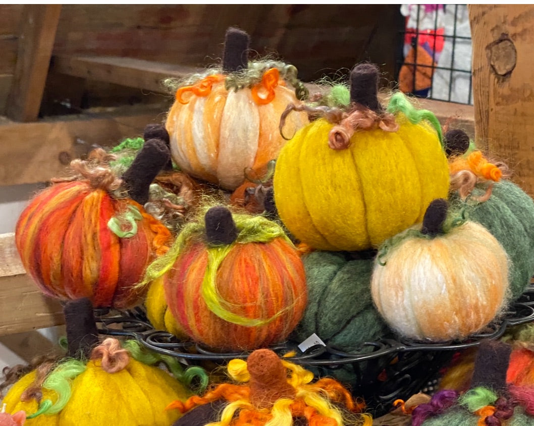 Needle-felt a Pumpkin with Tammy Jordan